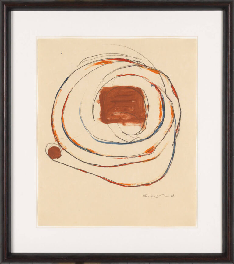 125 Oswald Oberhuber <br> Spirale ǀ 1986 ǀ Mischtechnik auf Papier ǀ 45 x 38 cm <br> Rufpreis: Euro 900 <br> by courtesy of Galerie Giese & Schweiger


 
