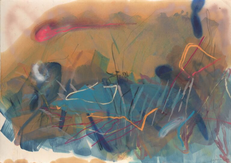 <span>6 Julia Avramidis</span>
<span><br>O.T. 2024</br>Öl und Pastellkreide auf Kupferdruckpapier; 76 x 107 cm<br>Euro 1.400 </br> Rahmen: Euro 420,- </span>