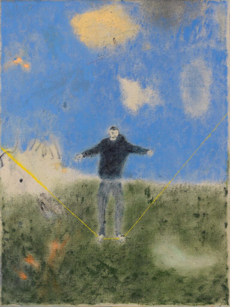 <span>47 Eiko Gröschl</span>
<span><br>Am Grat wandern 2025</br>Öl auf Leinwand; 40 x 30 cm<br>Euro 1.400 </br></span>
