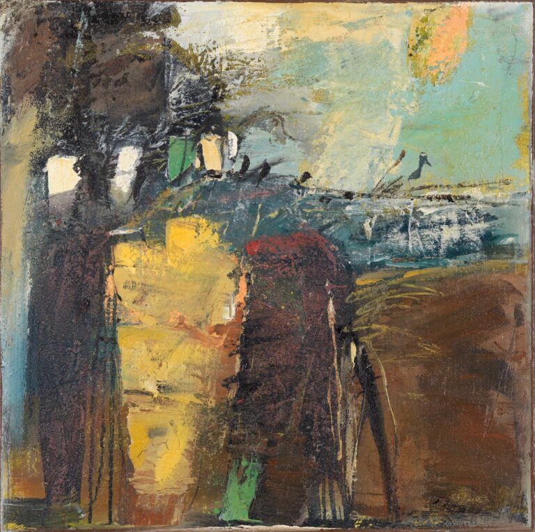 <span>62 Eva Hoppert</span>
<span><br>Licht und Schatten 2019</br>Mixed Media auf Leinwand; 80 x 80 cm<br>Euro 1.000 </br></span>
