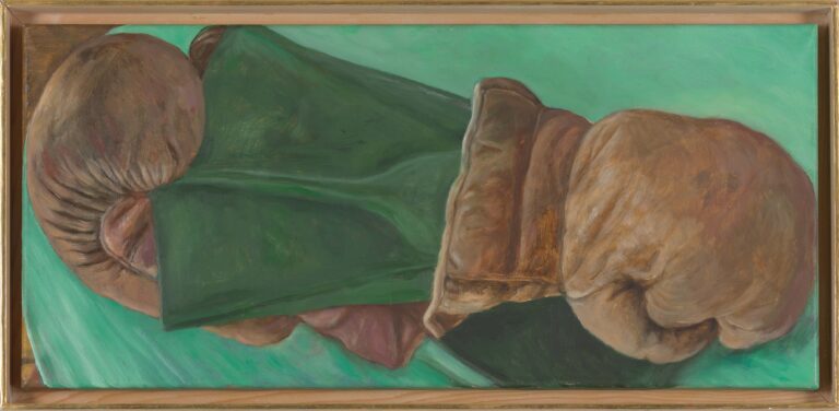 <span>74 Josef Kern</span>
<span><br>Sportstillleben 2006</br>Öl auf Leinwand, Künstlerrahmung; 33 x 68 cm<br>Euro 1.600 </br></span>
