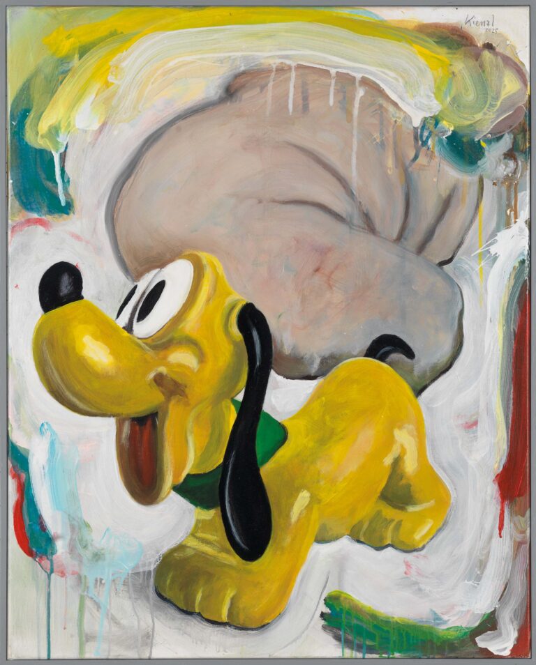 <span>77 Herwig Kienzl</span>
<span><br>O.T. aus der Serie "Akt und Tier" 2025</br>Acryl auf Leinwand; 100 x 80 cm<br>Euro 1.800 </br></span>
