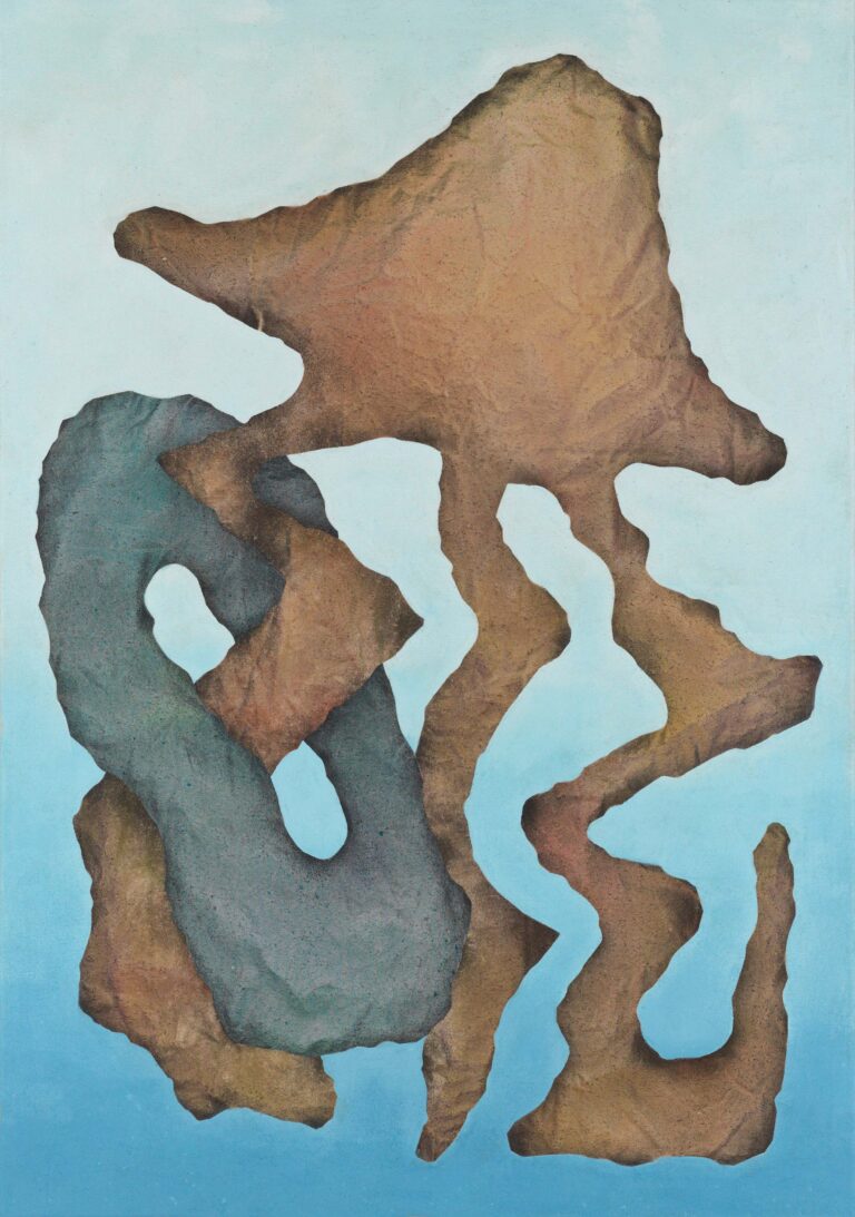 <span>85 Merlin Kratky</span>
<span><br>Beyond Fiction 2025</br>Sprühlack, Öl auf Molino; 100 x 70 cm<br>Euro 1.900 </br></span>
