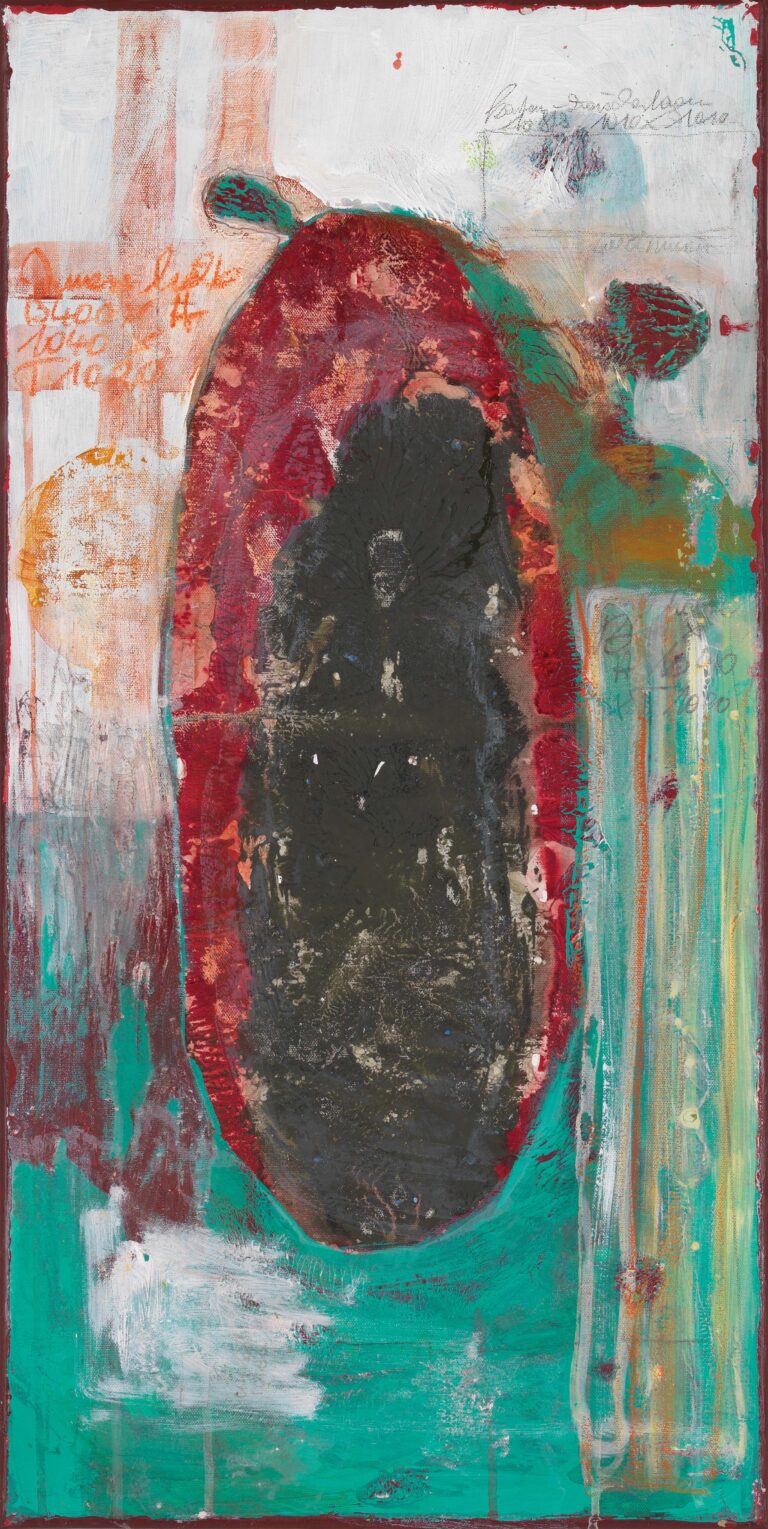 <span>89 Sylvia Kummer</span>
<span><br>aus dem Zyklus "Introspektion - Point de vue personenelle 2021 - 2023</br>Michtechnik auf Leinwand; 80 x 40 cm<br>Euro 1.500 </br></span>
