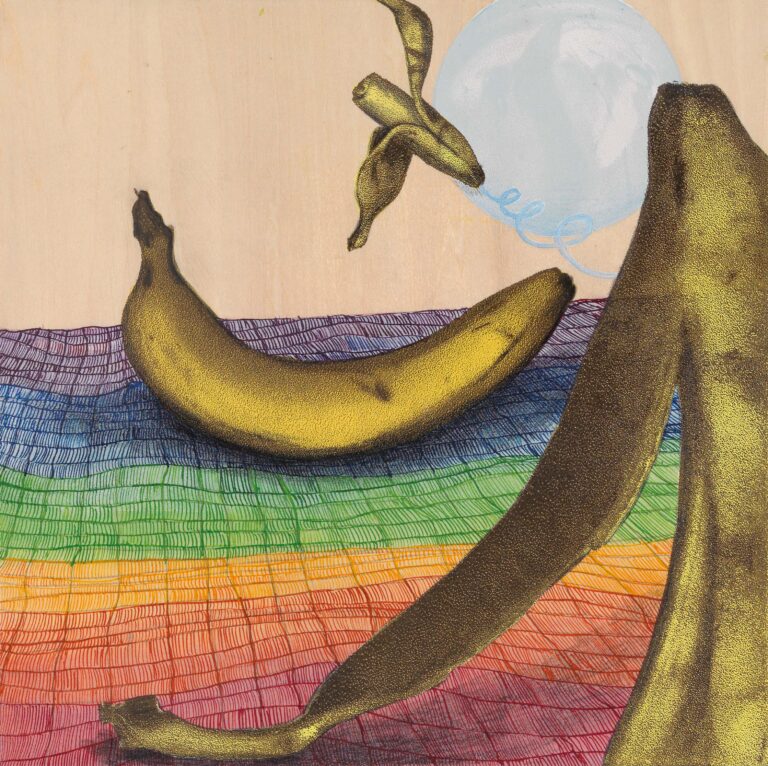 <span>97 Larissa Leverenz</span>
<span><br>Daily routine 2025</br>Mischtechnik auf Lindenholz; 28 x 28 cm<br>Euro 500 </br></span>
