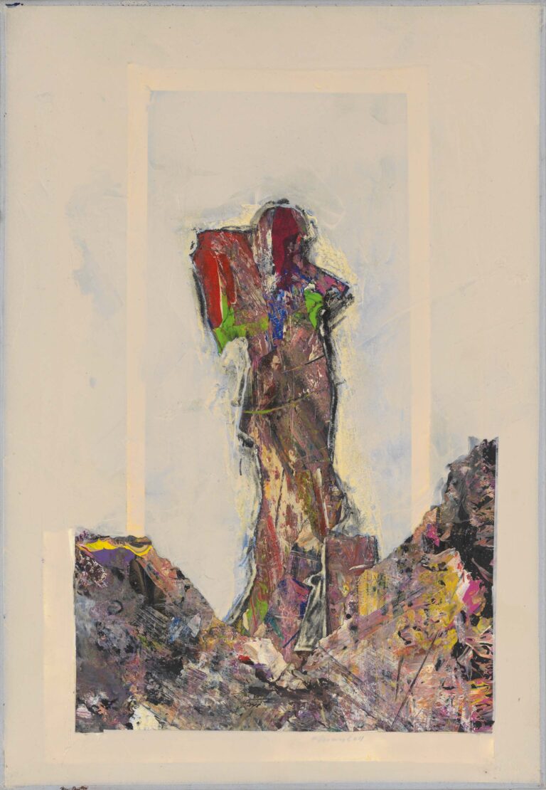 <span>117 Valentin Oman</span>
<span><br>Tihzitje (Stilles Sein) 1999-2013</br>Mischtechnik auf Leinwand; 66 x 46 cm<br>Euro 2.500 </br></span>
