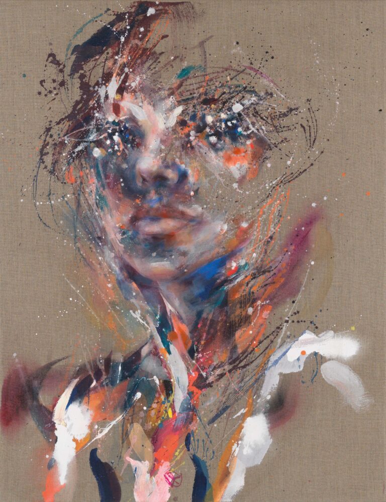 <span>133 Lucia Riccelli</span>
<span><br>Tell me more 2025</br>Acryl und Öl auf Leinwand; 110 x 95 cm<br>Euro 4.000 </br></span>
