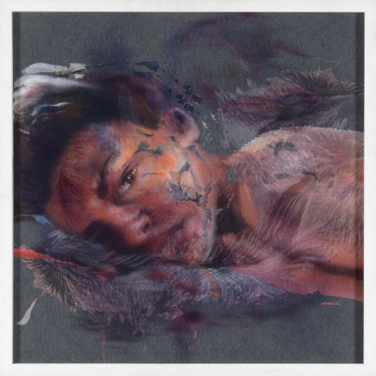 <span>134 Lucia Riccelli und Giada Lafisco</span>
<span><br>Skin deep #1 2023</br>Oil Painting, mixed Media on fine arte printed Aludibond und Acrylglas; 50 x 50 cm<br>Euro 1.500 </br></span>
