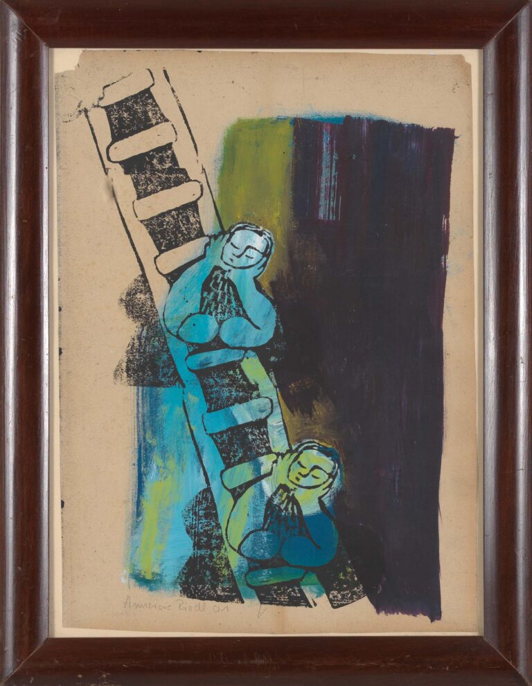 <span>136 Annerose Riedl</span>
<span><br>O.T. 2001</br>Linolschnitt und Acryl auf Papier; 60 x 46 cm<br>Euro 1.100 </br></span>
